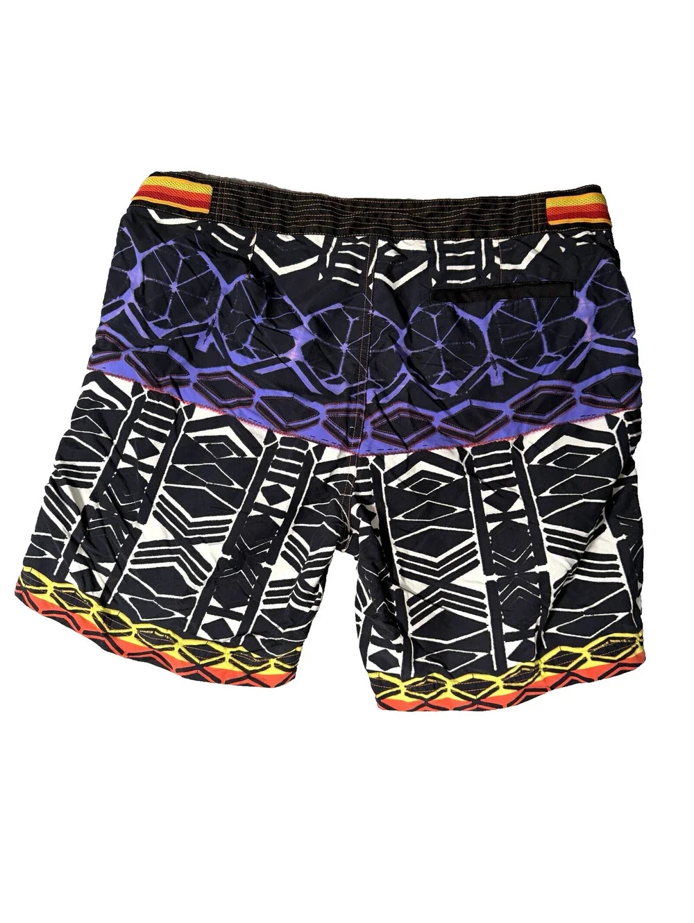 Robert Graham Swim Trunks Board Shorts Multicolor Medium With Pockets Lined